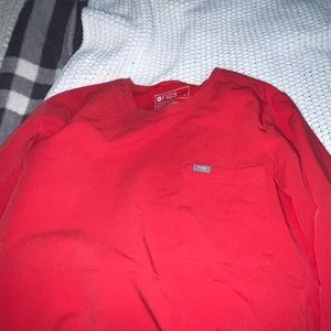 Figs Long sleeve limited edition caterina Neon Red L